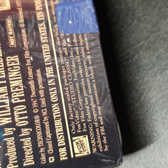 Studio Classics "Forever Amber" New Factory Sealed VHS Tape - Picture 8 of 8